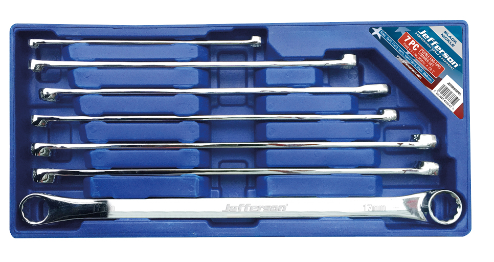 Extra Long 7 Piece Double End Ring Spanner Set