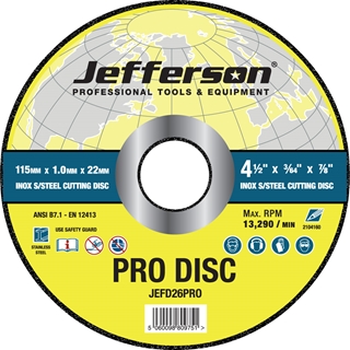4" x 1.6mm INOX Cutting Disc 16mm Bore