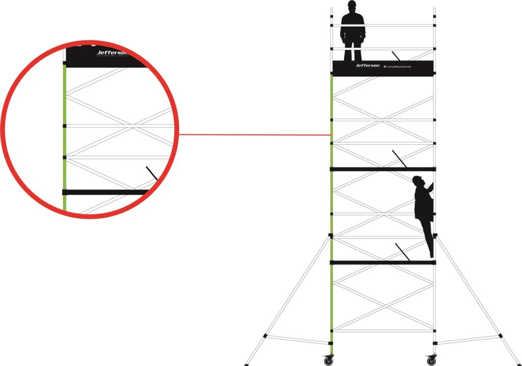 T6203T 4 Rung Ladder Frame 1450 X 2000mm from Dermot Casey Hire and Sales