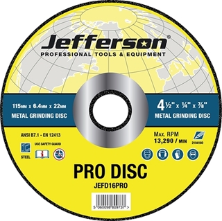 4.5" Metal Grinding Abrasive Disc 22mm Bore