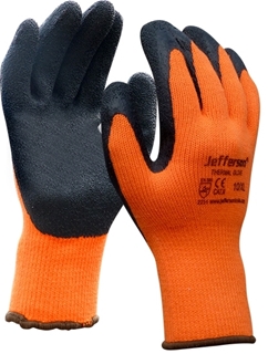 Orange Thermal Gloves Large