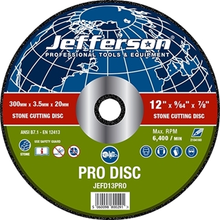 12" Stone Cutting Abrasive Disc 20mm Bore