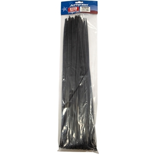 3.6mm x 140mm Black Cable Tie (100 Pack)