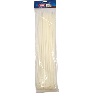 9.0mm x 750mm White Cable Tie (100 Pack)