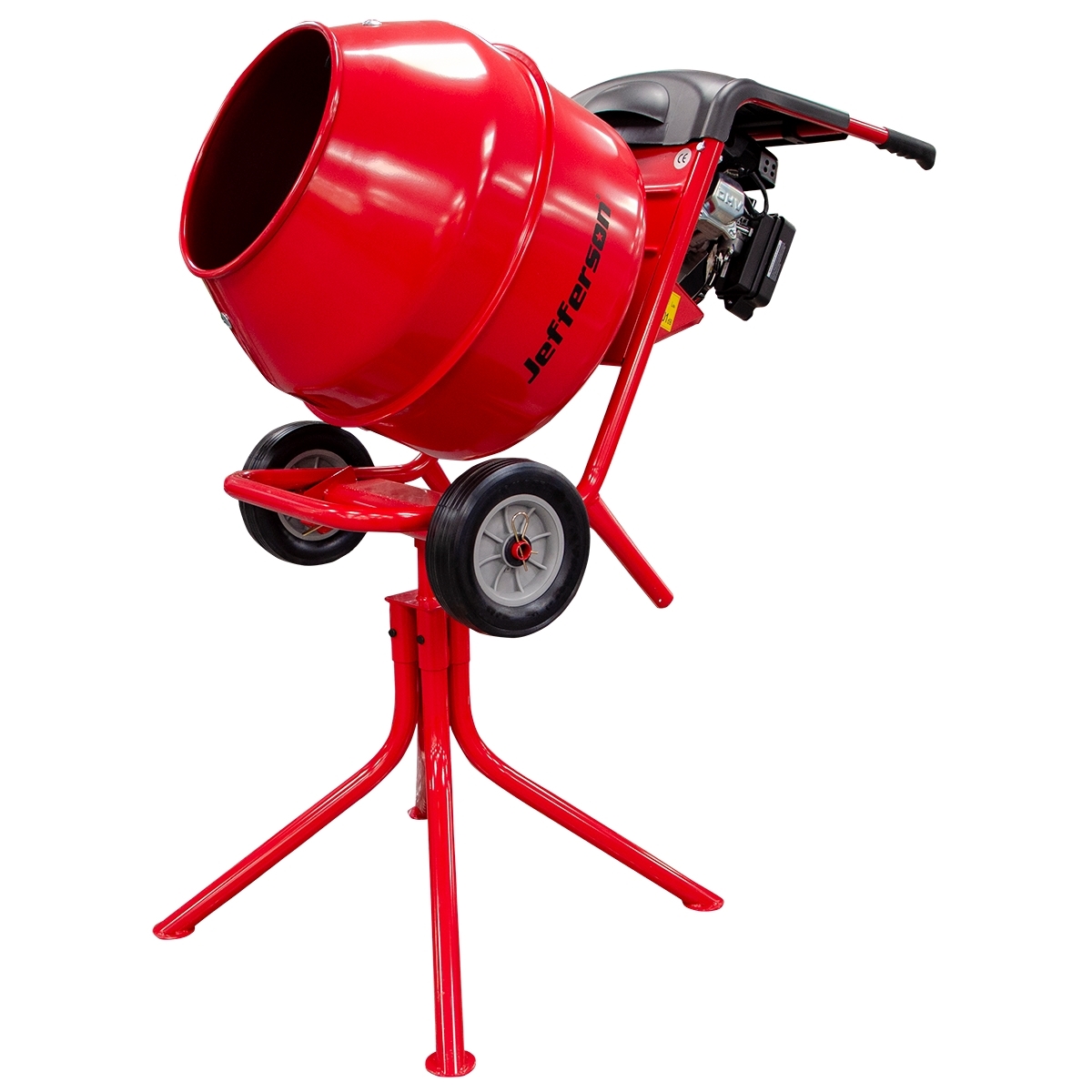 Red Petrol Cement Mixer 2.5HP (Loncin Engine)
